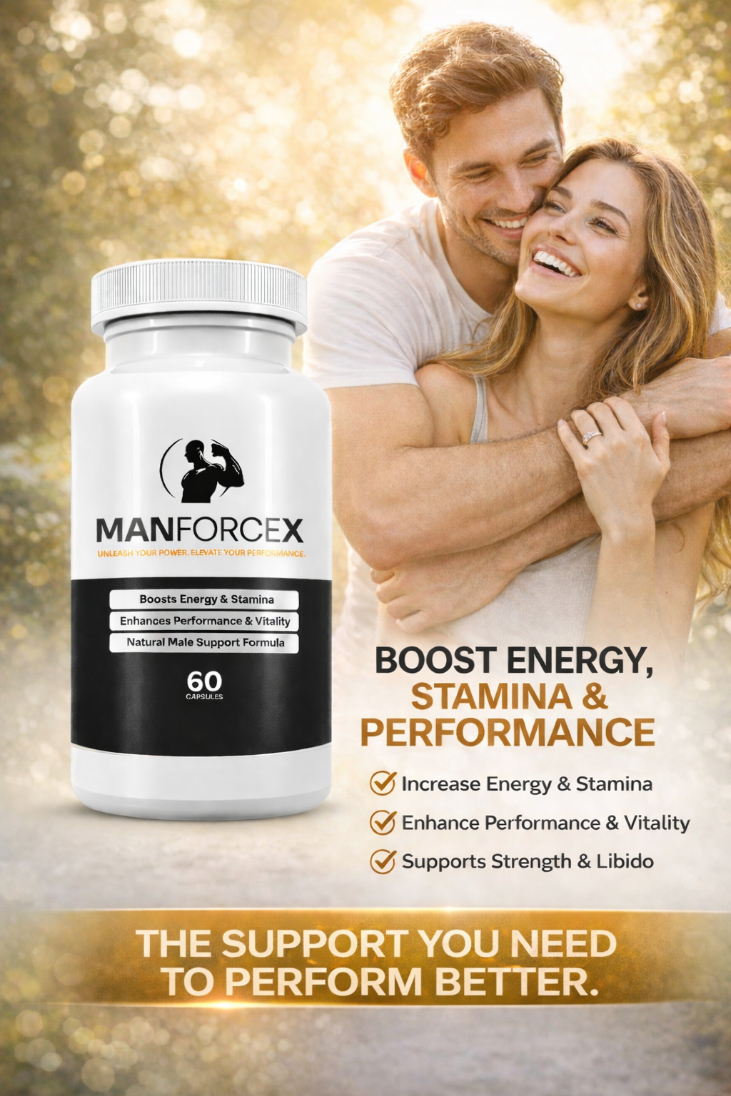 ManForceX 4 Bottles Display